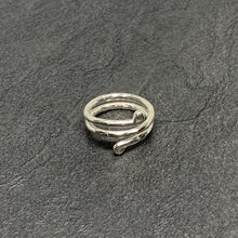 Load image into Gallery viewer, Hammered silver "bubble" ring