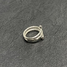 Load image into Gallery viewer, Hammered silver "bubble" ring