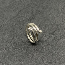 Load image into Gallery viewer, Hammered silver "bubble" ring