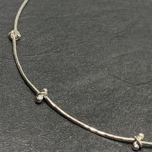 Load image into Gallery viewer, Hammered silver "bubble" necklace