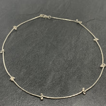 Load image into Gallery viewer, Hammered silver "bubble" necklace