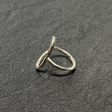 Load image into Gallery viewer, Hammered silver "pebble" ring