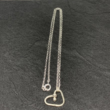 Load image into Gallery viewer, Hammered silver "heart" pendant