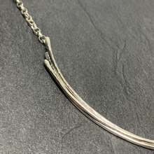 Load image into Gallery viewer, Twined silver necklet
