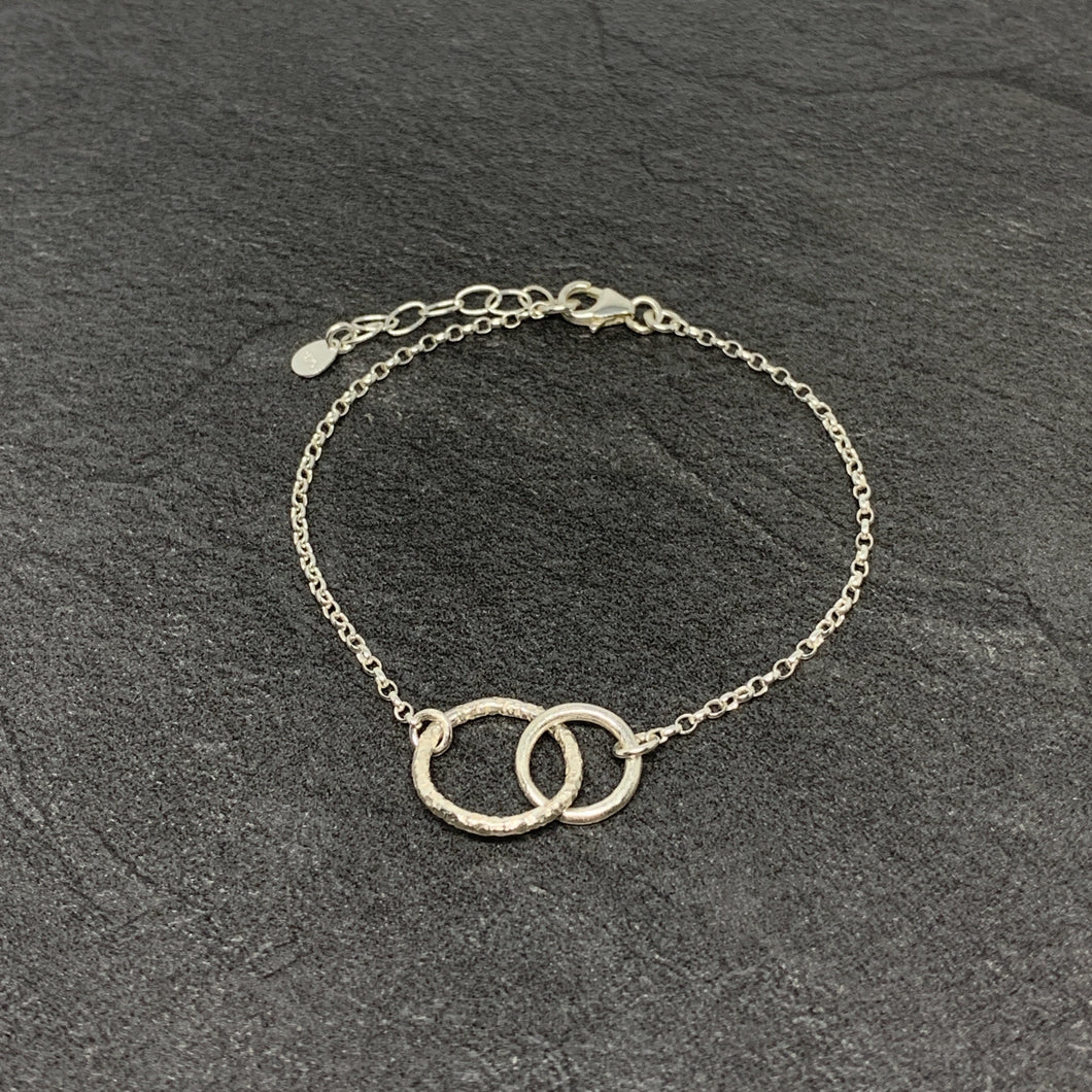 Silver friendship bracelet